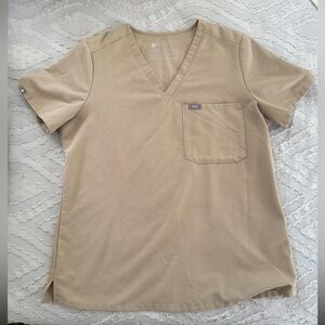 FIGS Catarina Scrub Top 
Limited Edition color- Sandstone